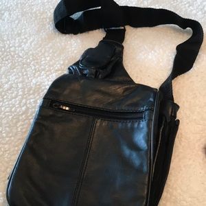 Black crossbody purse